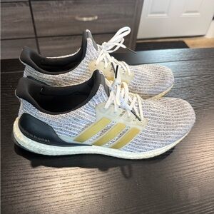 adidas UltraBoost 'White Gold Metallic' running shoes